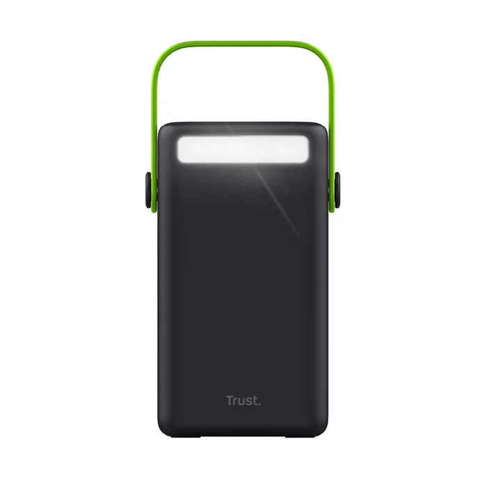 Trust Redoh XXL Powerbank 50000 mAh 18W Carga Rápida USB-C, Negro/Verde, con Pantalla y 4 Puertos