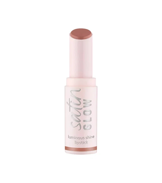 Essence Satin Glow Lápiz labial cremoso 01 Whole Latte Love