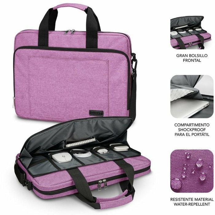 Subblim Maletín Air Padding para Portátil de 15,6 pulgadas Rosa