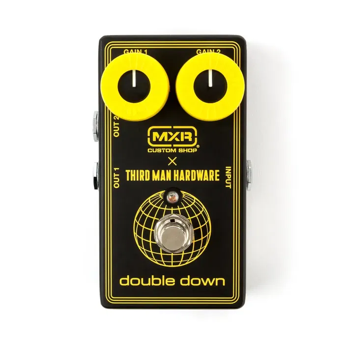 MXR Third Man Hardware Double Down Pedal Booster con Doble Circuito para Guitarra