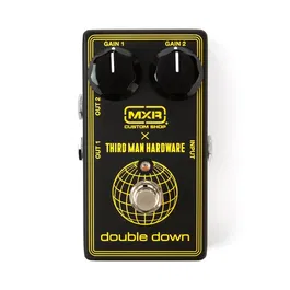 MXR Third Man Hardware Double Down Pedal Booster con Doble Circuito para Guitarra