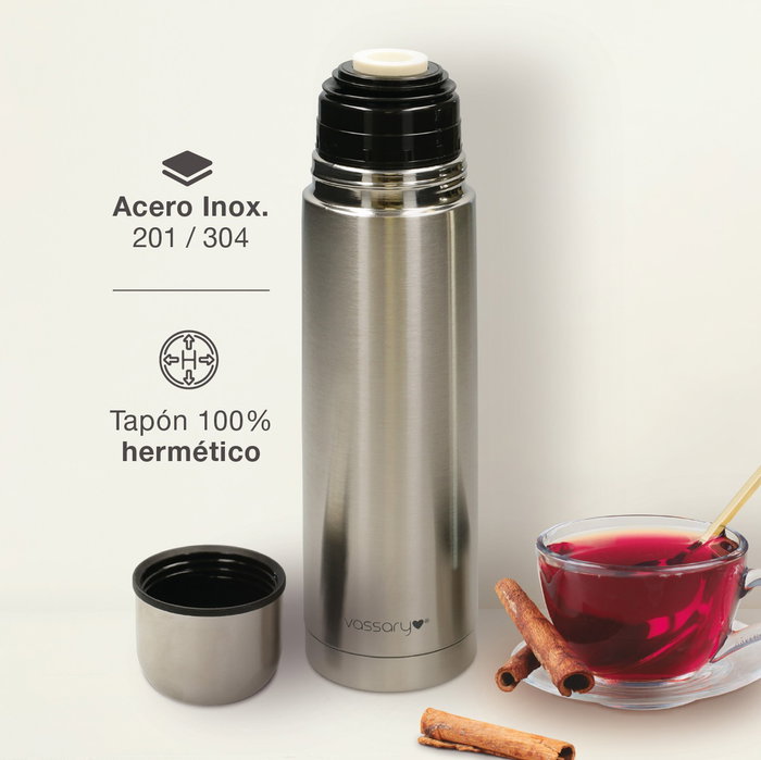 Vassary Termo Konia 750ml Plateado Vassary Termo Konia 750ml Plateado