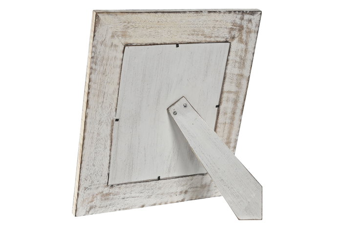 DKD Home Decor Marco de Fotos 20x25 Mango y Cristal con Detalles Florales