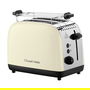 Russell Hobbs 26551-56 Tostador Colours Plus Crema con Ranuras Anchas, Función Levantar y Ver y Calientapanecillos