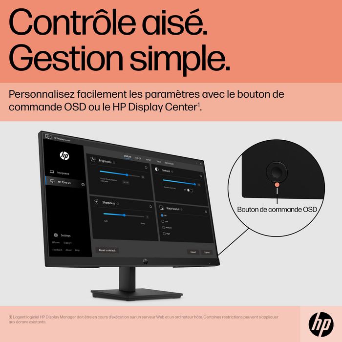 HP P24 G5 Monitor FHD 23.8 Pulgadas para Trabajo Diario