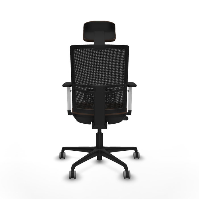 PIQUERAS Y CRESPO Silla de oficina Yunquera con mecanismo Sincro/Traslack, Marrón oscuro y Negro PIQUERAS Y CRESPO Silla de oficina Yunquera con mecanismo Sincro/Traslack, Marrón oscuro y Negro