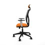 PIQUERAS Y CRESPO Silla de oficina Motilla con mecanismo Sincro/Traslack Naranja y Gris