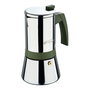 San Ignacio Cafetera de Acero Inoxidable Experto 9 Tazas 450 ml para Inducción Ø12.5 x 22.5 cm