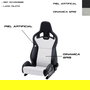Recaro Asiento Deportivo Sportster CS con Airbag Lateral y Calefacción, Acabado Piel Sintética Negro y Dinamica Gris, Para Piloto, Referencia RC411101588
