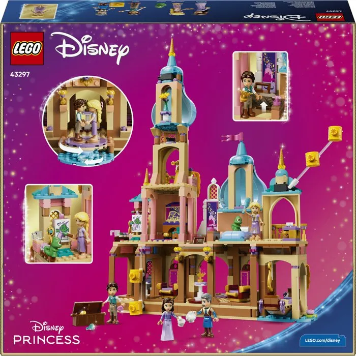 Lego Princesa Disney 43297 Castillo de Rapunzel - Juguete de construcción para mayores de 6 años