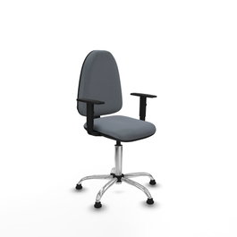 PIQUERAS Y CRESPO Silla de oficina Aýna Gris con Brazos 1D