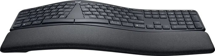 Logitech K860 Ergo Teclado Ergonómico Inalámbrico 100% Completo Gris - Diseño Dividido Reposamuñecas Teclas Multimedia