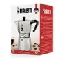 Bialetti Moka Express Cafetera italiana para 18 tazas, Plata/Negro