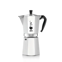 Bialetti Moka Express Cafetera Italiana de Acero Inoxidable, 18 Tazas (810 ml), Apta para Todo Tipo de Fuegos Excepto Inducción