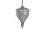 DKD Home Decor Lámpara de Techo Metal Plateada 30x30x55 cm