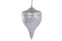 DKD Home Decor Lámpara de Techo Metal Plateada 30x30x55 cm