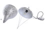 DKD Home Decor Lámpara de Techo Metal Plateada 30x30x55 cm