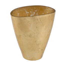 Ixia Centro de Mesa Dorado de Cristal Decoración 23,50 x 14 cm