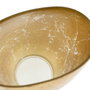 Ixia Centro de Mesa Dorado de Cristal Decoración 23,50 x 14 cm