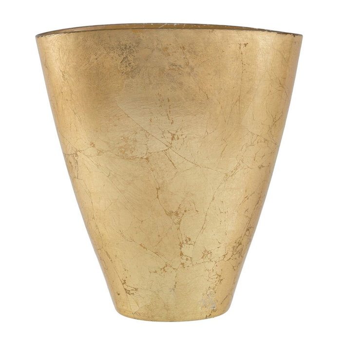 Ixia Centro de Mesa Dorado de Cristal Decoración 23,50 x 14 cm
