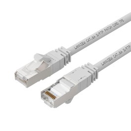 Lanview Cable de parcheo Cat6A S/FTP 1,5m Blanco LSZH Alta flexibilidad