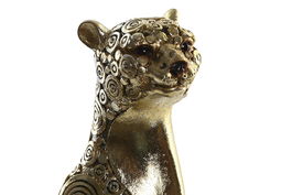 Figura Colonial Leopardo Dorado DKD Home Decor 8.5 x 26 x 14 cm (2 Unidades)