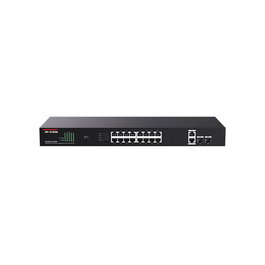 IP-COM G1120P Switch Gigabit PoE de 20 Puertos (16x PoE 30W, 2x SFP, 150W Total, Montaje Rack 1U, 40 Gbps)