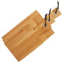 Day Juego de 3 Tablas de Cortar y Servir con Cuerda. Pequeña: 14.8x19.3x1.3 cm, Mediana: 33x17x1.3 cm, Grande: 39.8x19x1.3 cm