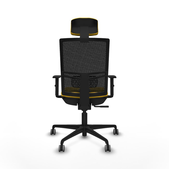 PIQUERAS Y CRESPO Silla de oficina Yunquera con mecanismo Sincro, Amarillo y Negro PIQUERAS Y CRESPO Silla de oficina Yunquera con mecanismo Sincro, Amarillo y Negro