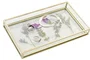DKD Home Decor Bandeja de Decoración Cristal y Metal Bridgerton 24x14x3 cm