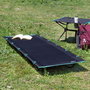 Aktive Cama plegable de camping negra con bolsa de transporte