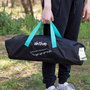 Aktive Cama plegable de camping negra con bolsa de transporte