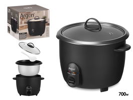 Argon Olla Arrocera Eléctrica Negro Mate 1.8L 700W 32x26.5x28cm (Set de 4)