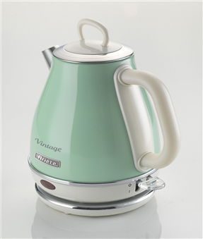 Ariete 2868/04 Hervidor Vintage 1 Litro Verde con Filtro Metal y Apagado Automático