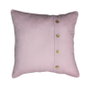DKD Home Decor Cojín Algodón Poliéster Rosa Palo con Botones Coco