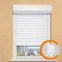 France Combi Persiana enrollable de PVC con correa manual, 100 x 120 cm, Blanco