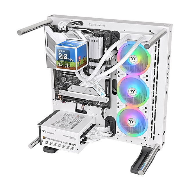 Thermaltake MINECUBE 360 Ultra AIO Kit Refrigeración Líquida ARGB, 3 Ventiladores 120mm, Blanco, 500-2000 RPM, 32.5 dB