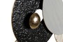 DKD Home Decor Decoración de Pared Metal Abstracto Dorado