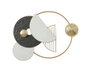 DKD Home Decor Decoración de Pared Metal Abstracto Dorado