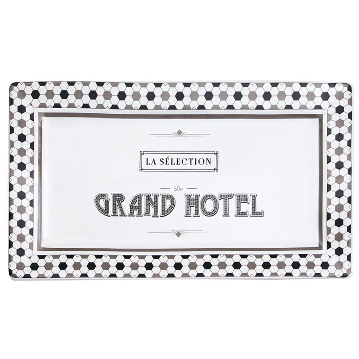Home Deco Factory Plato Bandeja Grand Hotel 34x20x3.4 cm Home Deco Factory Plato Bandeja Grand Hotel 34x20x3.4 cm