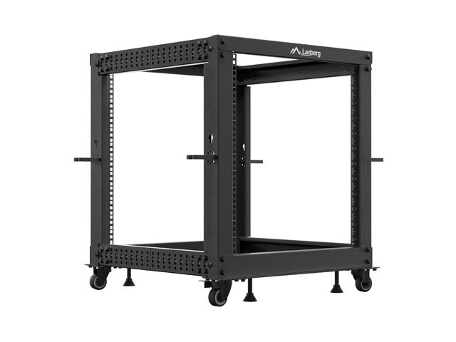 LANBERG Armario Rack Abierto 12U 19 Pulgadas Negro