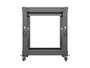 LANBERG Armario Rack Abierto 12U 19 Pulgadas Negro