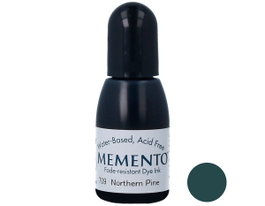Tsukineko Tinta MEMENTO color pino norteño translúcida recarga 15ml
