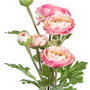 Ixia Set de 2 Plantas de Flor Rosa Artificial Decoración 12,50 x 12,50 x 37 cm