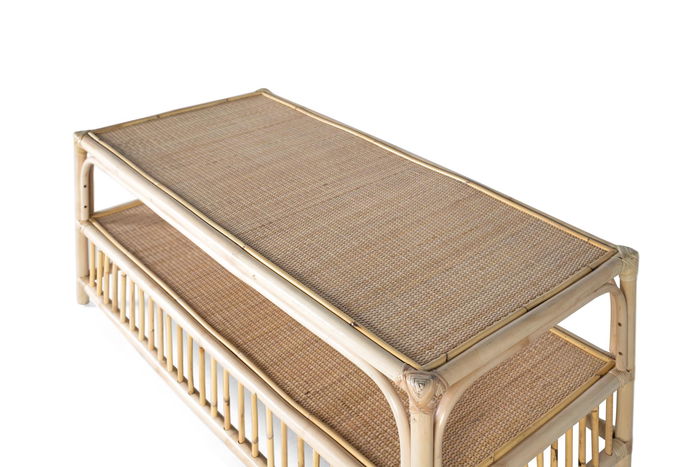 Giner y Colomer Mesa de Centro Rattan Natural 110 x 55 x 46 cm