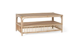 Giner y Colomer Mesa de Centro Rattan Natural 110 x 55 x 46 cm