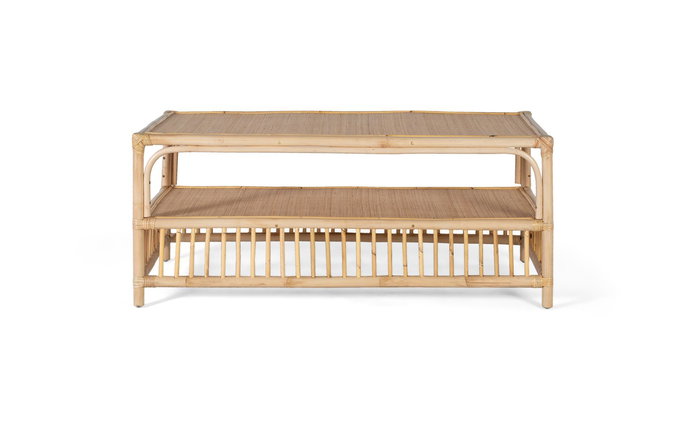 Giner y Colomer Mesa de Centro Rattan Natural 110 x 55 x 46 cm