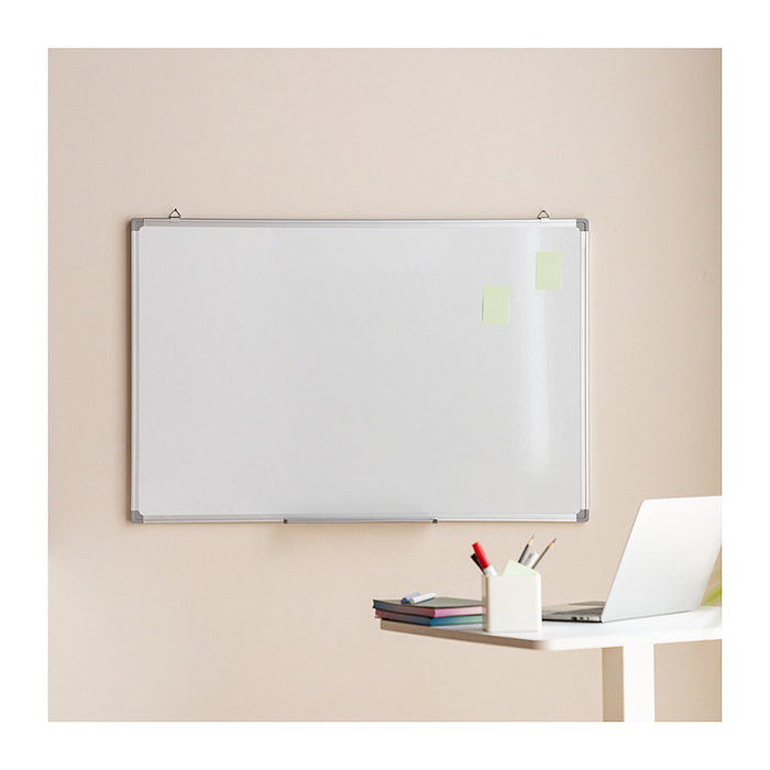 LogiLink Pizarra blanca de metal 120x90cm para borrar en seco