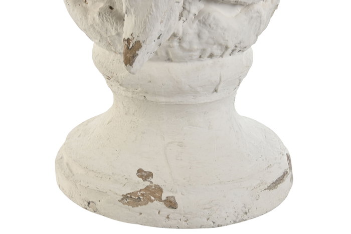 DKD Home Decor Decoración Resina Decapé Blanco 23x23x51 DKD Home Decor Decoración Resina Decapé Blanco 23x23x51