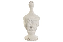 DKD Home Decor Decoración Resina Decapé Blanco 23x23x51